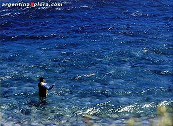 Pesca en el Lago Huechulafquen