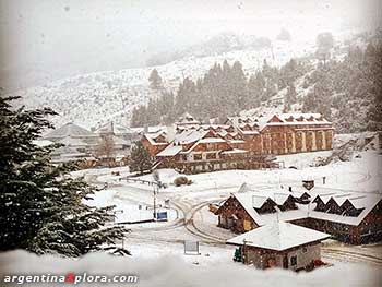 Nevando en el Cerro desde la Villa del Catedral