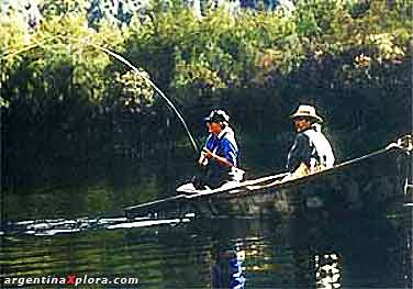 Pescando en la zona de Esquel