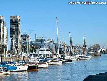 Puerto Madero, en pleno centro de la ciudad