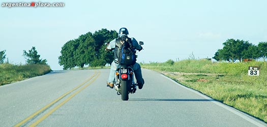 por la ruta en harley