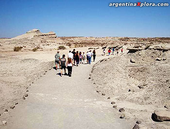 Valle de la Luna Recorriendo uno de los circuitos