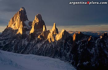 vista aerea del Fitz Roy