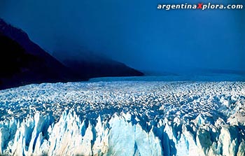 glaciar en invierno